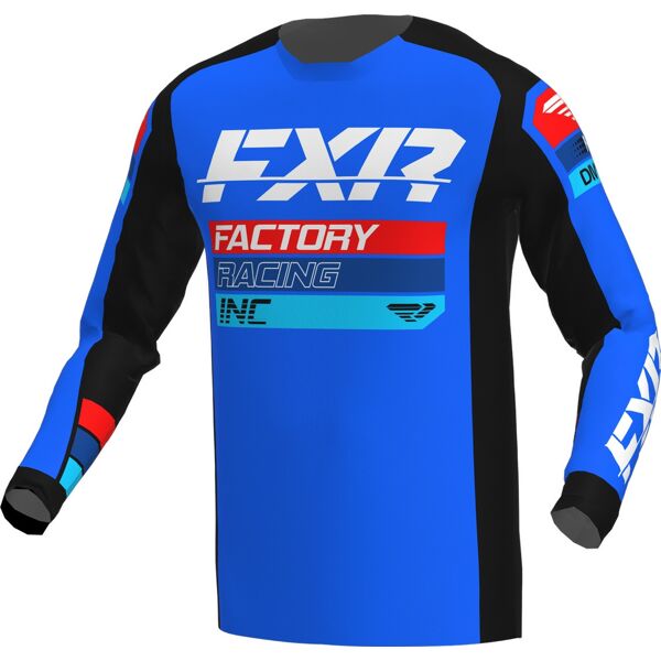 fxr clutch 2023 maglia motocross nero blu 3xl