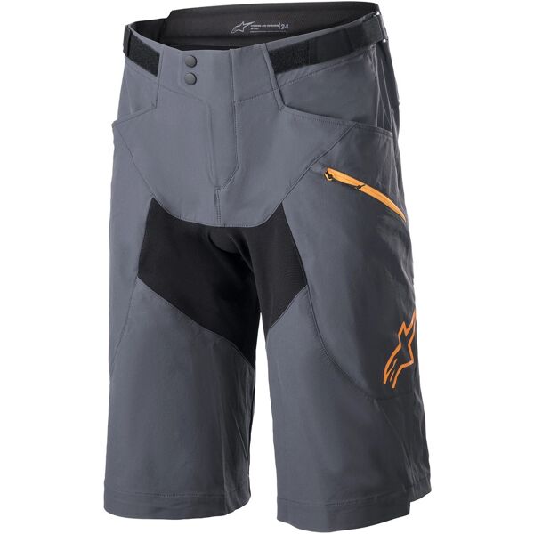 alpinestars drop 6 pantaloncini da bicicletta grigio 34