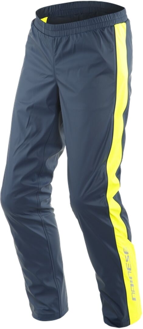 dainese storm 2 pantaloni da pioggia motociclistica blu giallo m