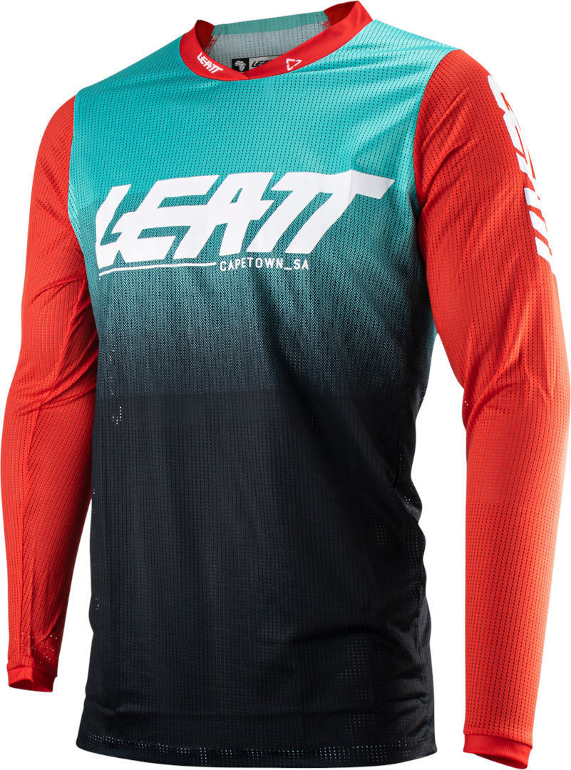 leatt 4.5 x-flow 2023 maglia motocross nero rosso blu 2xl