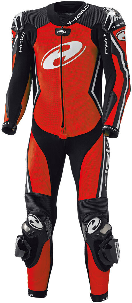 Held Full Speed Tuta in pelle moto di One Piece Nero Rosso 48