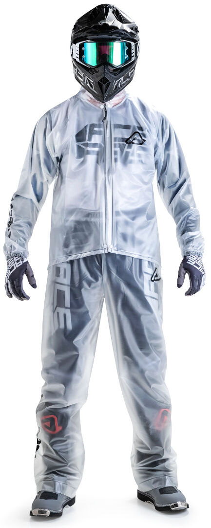 Acerbis Rain Transparent 3.0 Pantaloni Pioggia Bianco 2XL