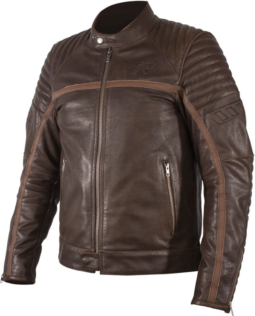 Rukka Yorkton Giacca in pelle per moto Marrone 48