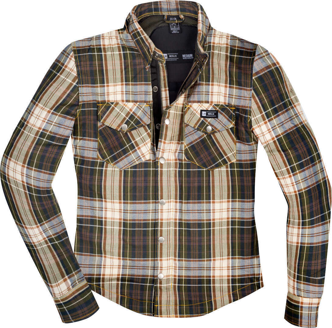 Merlin Axe camicia da boscaiolo da motociclista Marrone 3XL