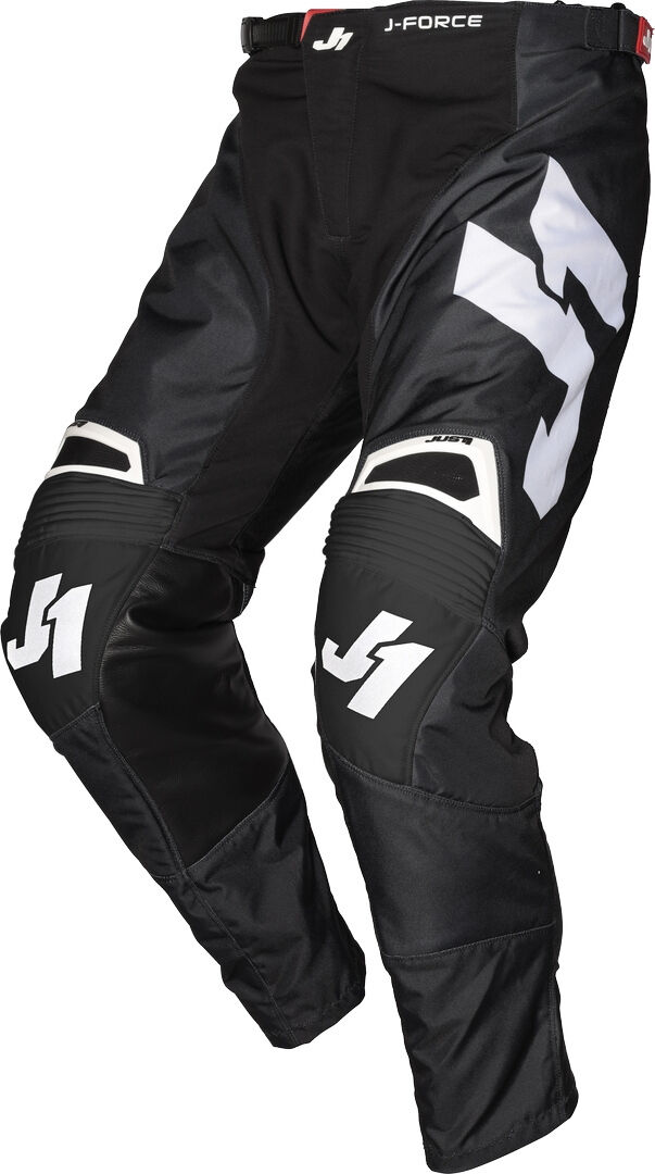 Just1 J-Force Terra Pantaloni Motocross Nero Bianco 52