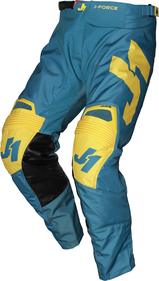 Just1 J-Force Terra Pantaloni Motocross Blu Giallo 46