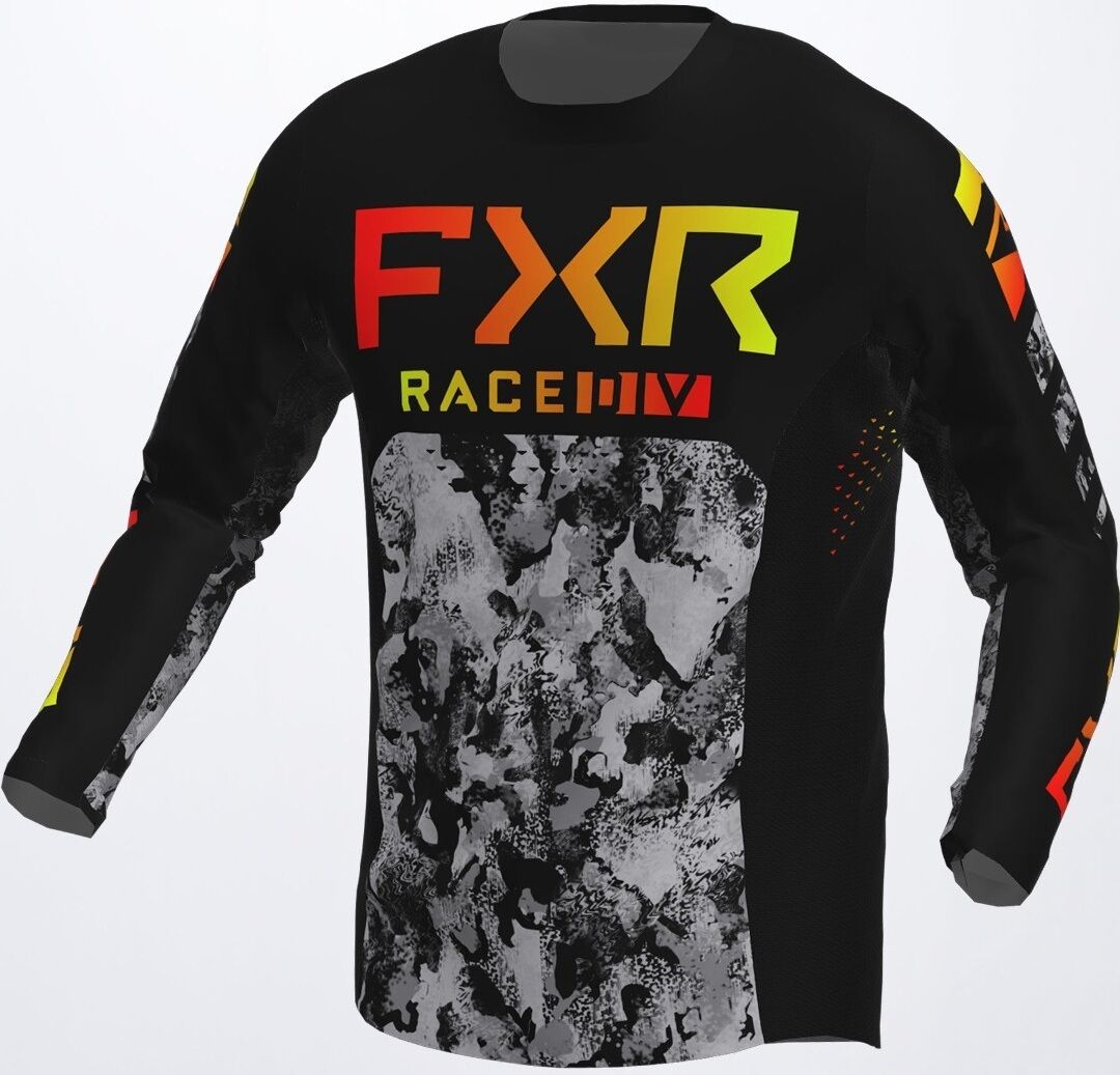 FXR Podium Colored Maglia Motocross Nero Grigio XS