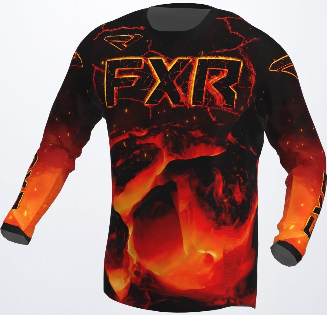 FXR Podium Magma Maglia Motocross Nero Rosso XS