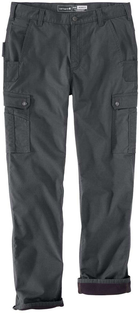 Carhartt Cargo Fleece Lined Work Pantaloni Grigio 40