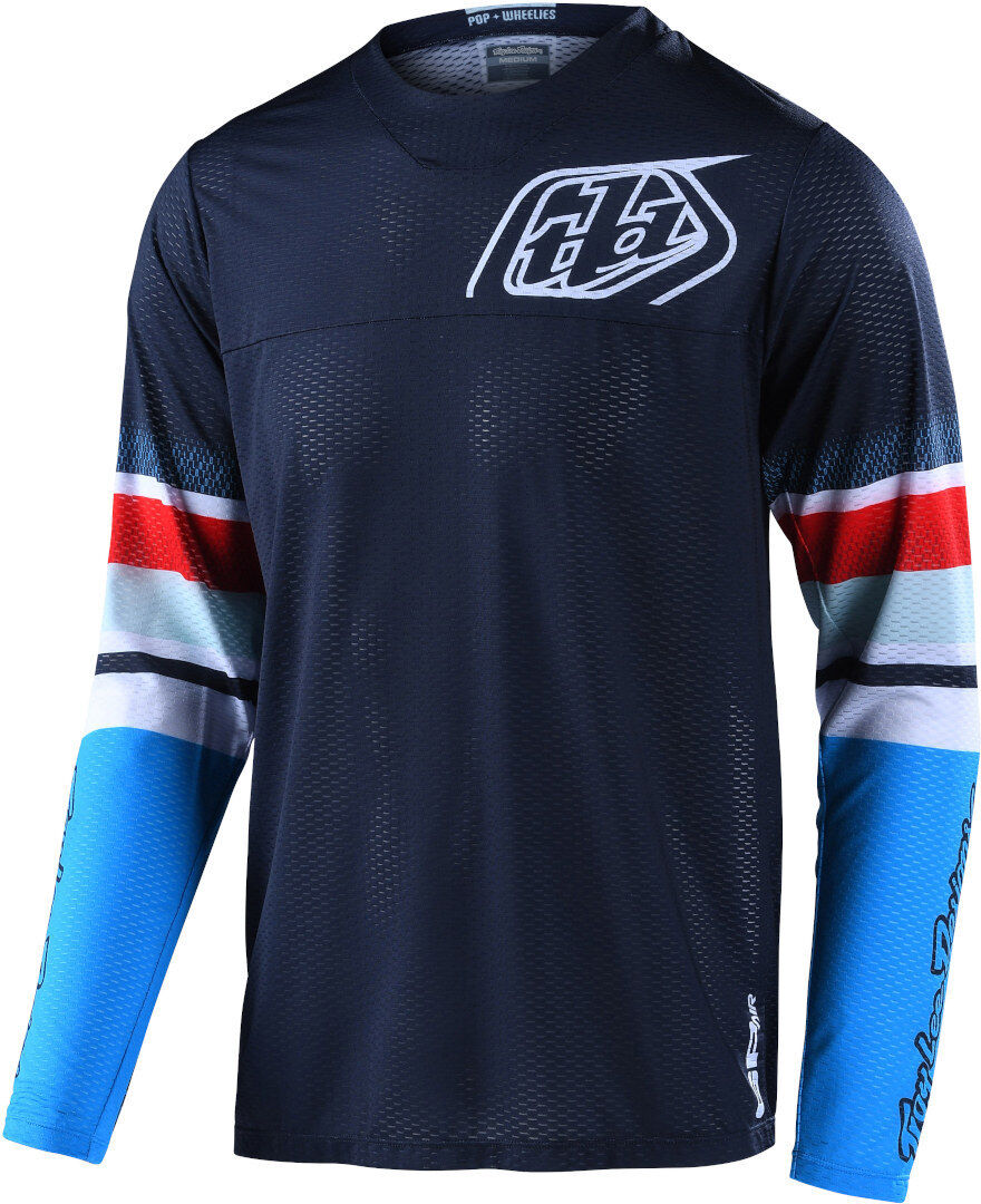 Lee GP Air Gear Warped Maglia Motocross Rosso Blu L