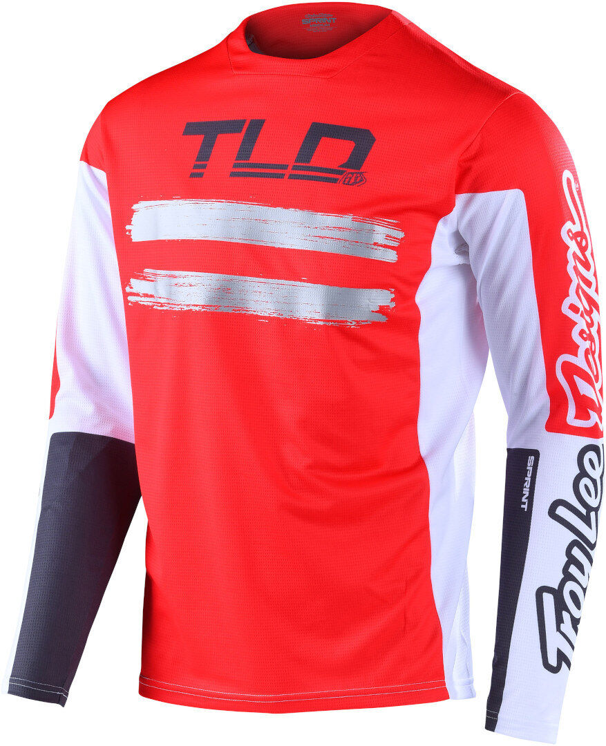 Lee Sprint Marker Maglia da bicicletta giovanile Bianco Rosso M