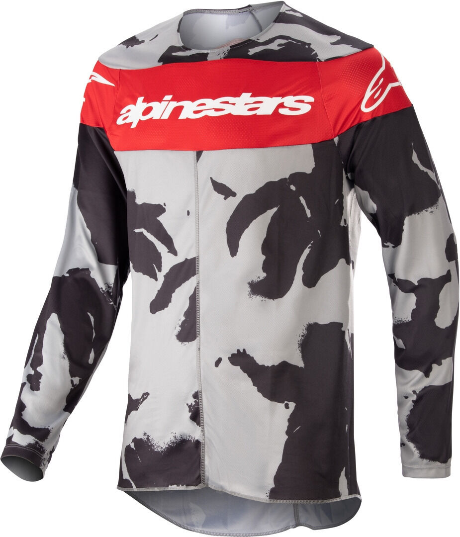 Alpinestars Racer Tactical 2023 Maglia Motocross Grigio Rosso S