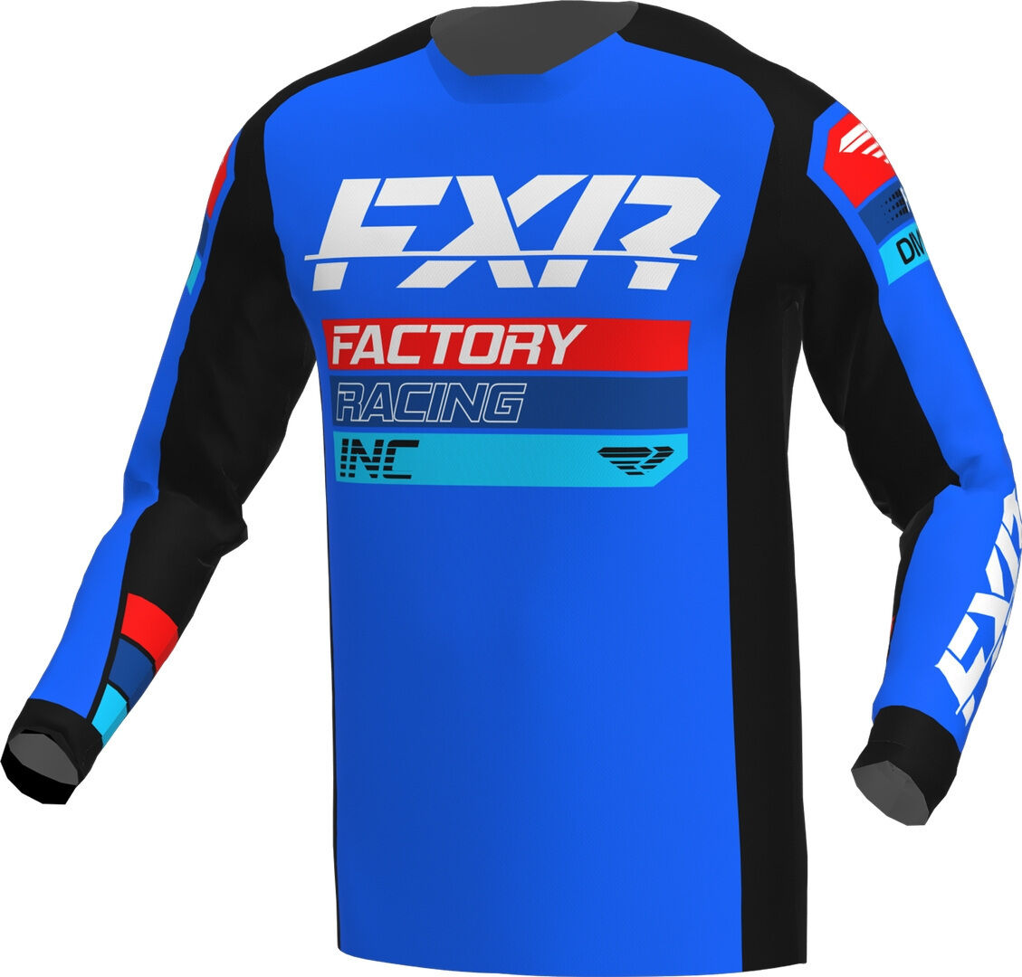 FXR Clutch 2023 Maglia Motocross Nero Blu XS