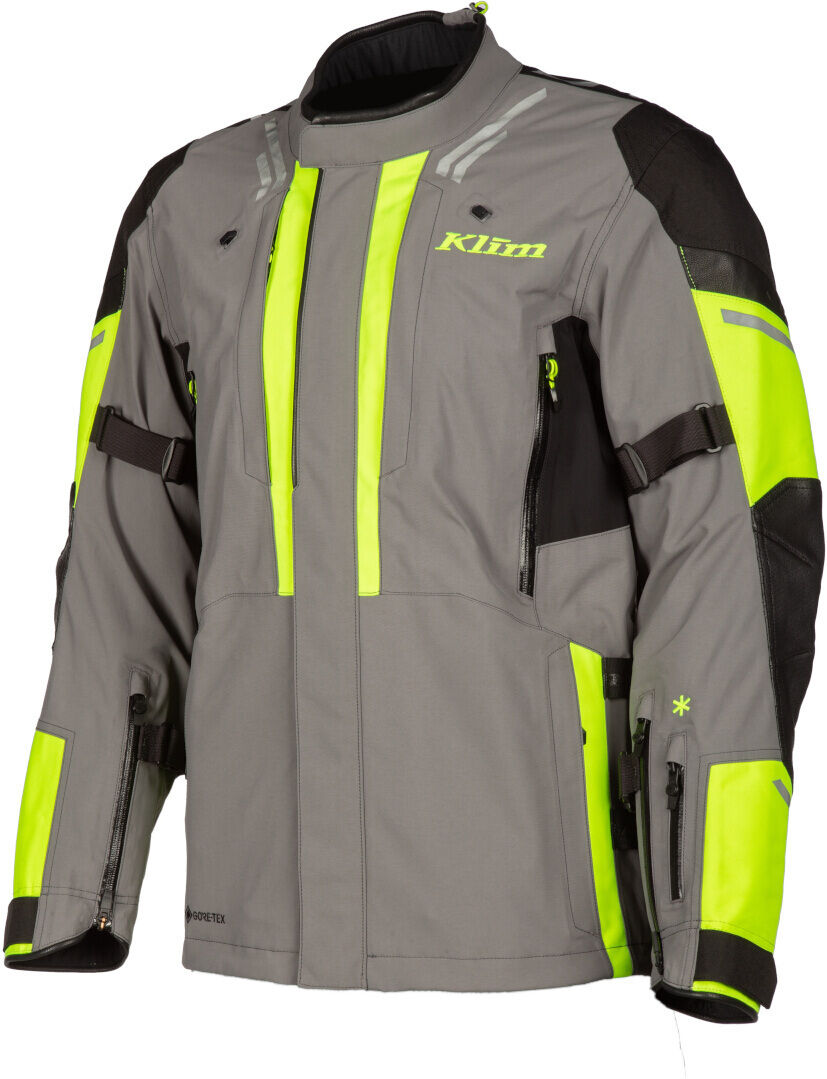 Klim Latitude 2023 Giacca tessile moto Grigio Giallo 2XL