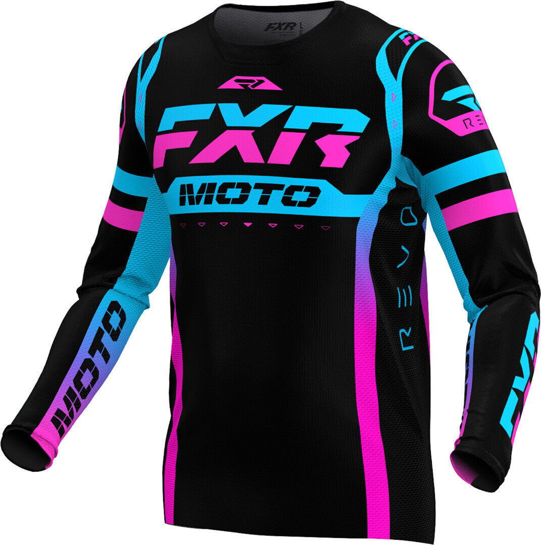 FXR Revo Pro LE Maglia Motocross Nero Rosa XS