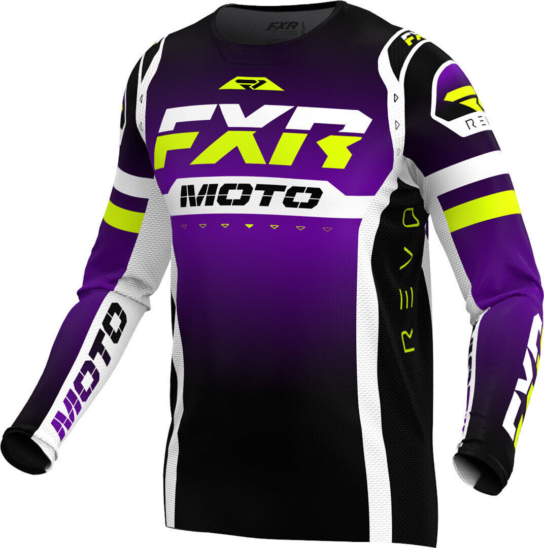 FXR Revo Pro LE Maglia Motocross Bianco Porpora XS