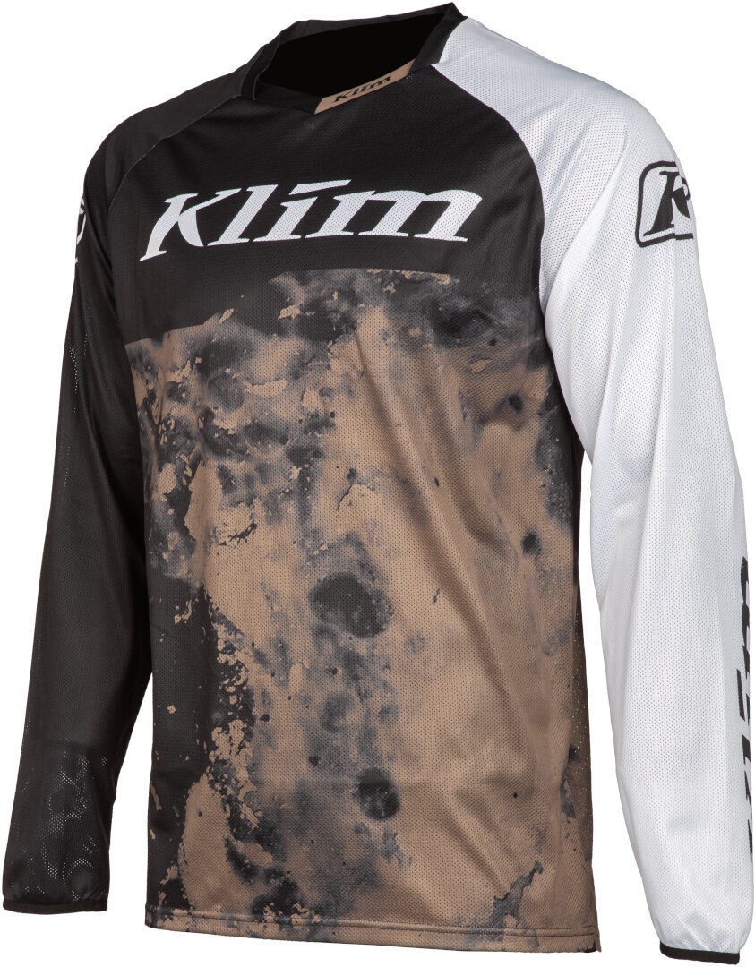 Klim XC Lite Corrosion 2023 Maglia Motocross Nero Bianco Beige L