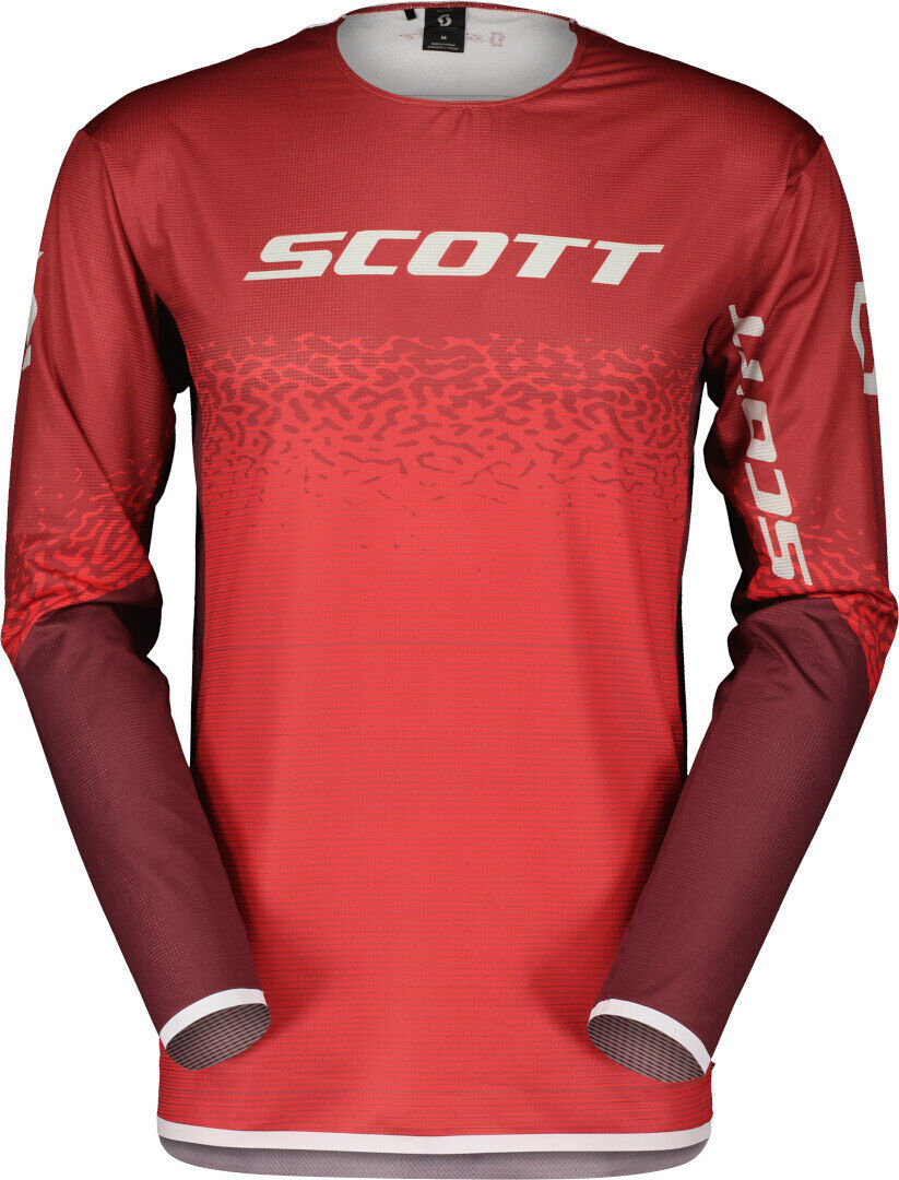 Scott Podium Pro Maglia Motocross Rosso/Grigio Grigio Rosso 2XL