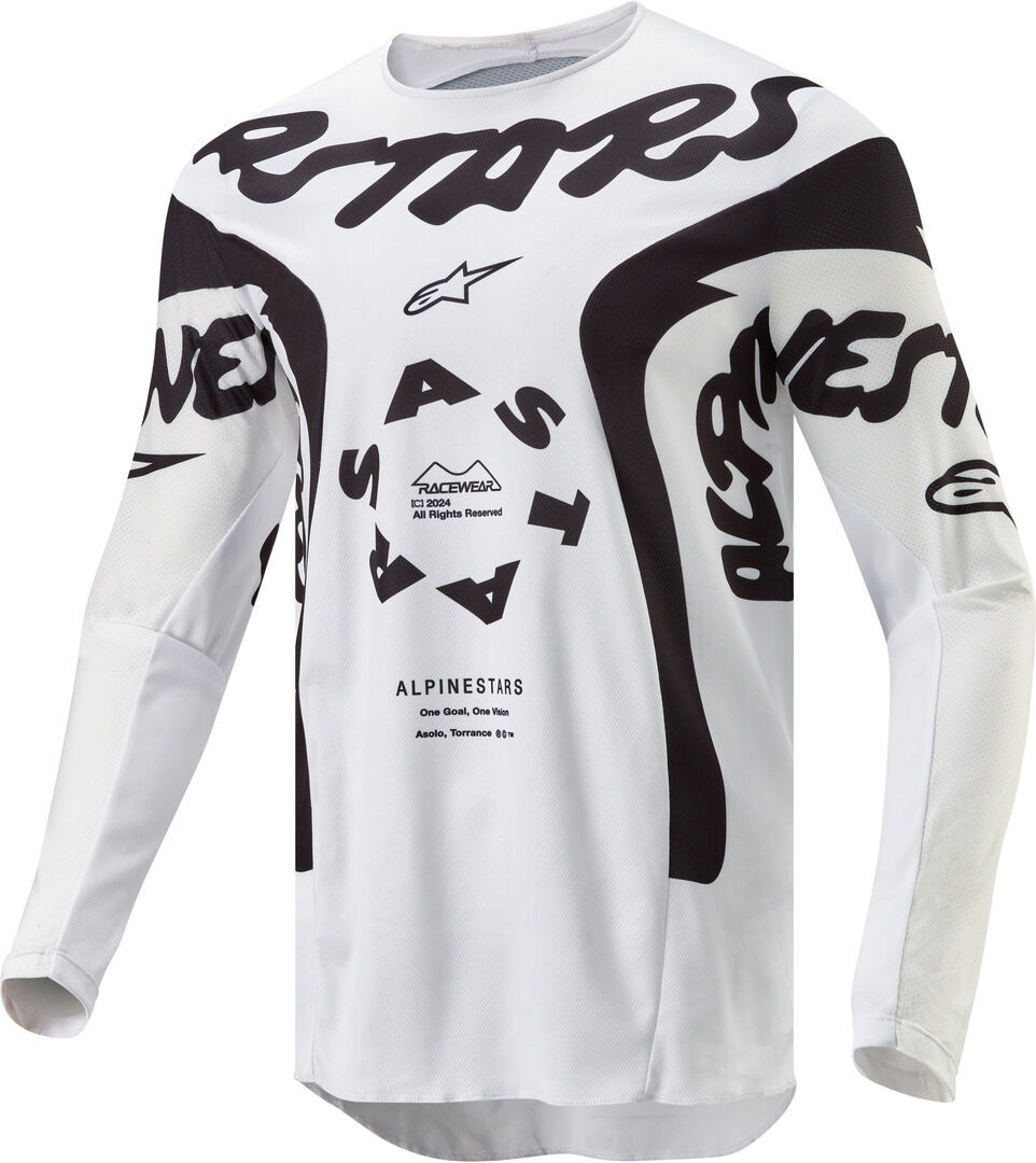 Alpinestars Racer Hana Maglia Motocross Nero Bianco 2XL