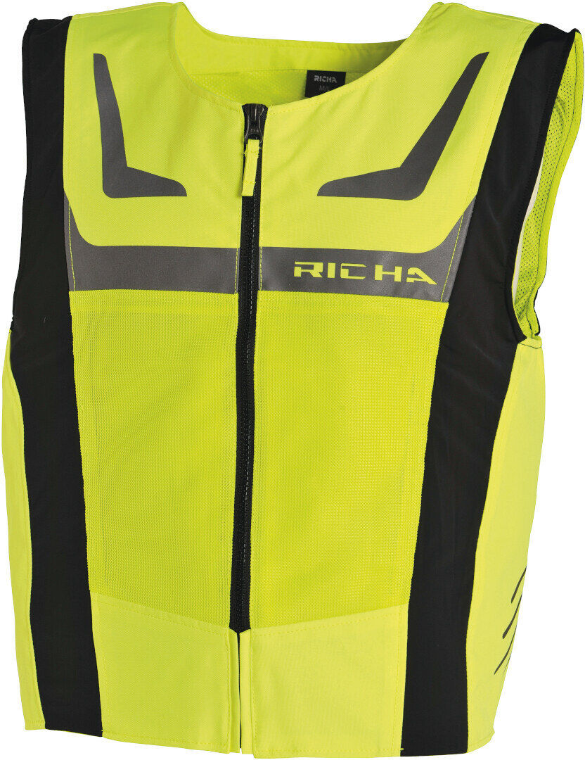 Richa Safety Mesh Veste Nero Giallo XS S