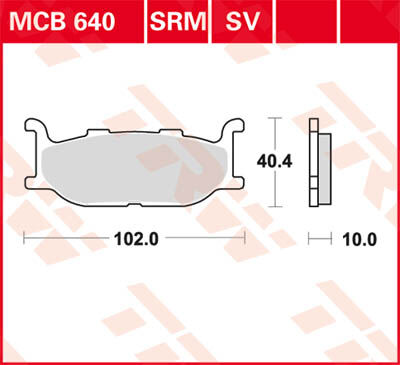 TRW Lucas Freno pad MCB640