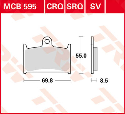 TRW Lucas Rivestimento sinterizzato MCB595SV