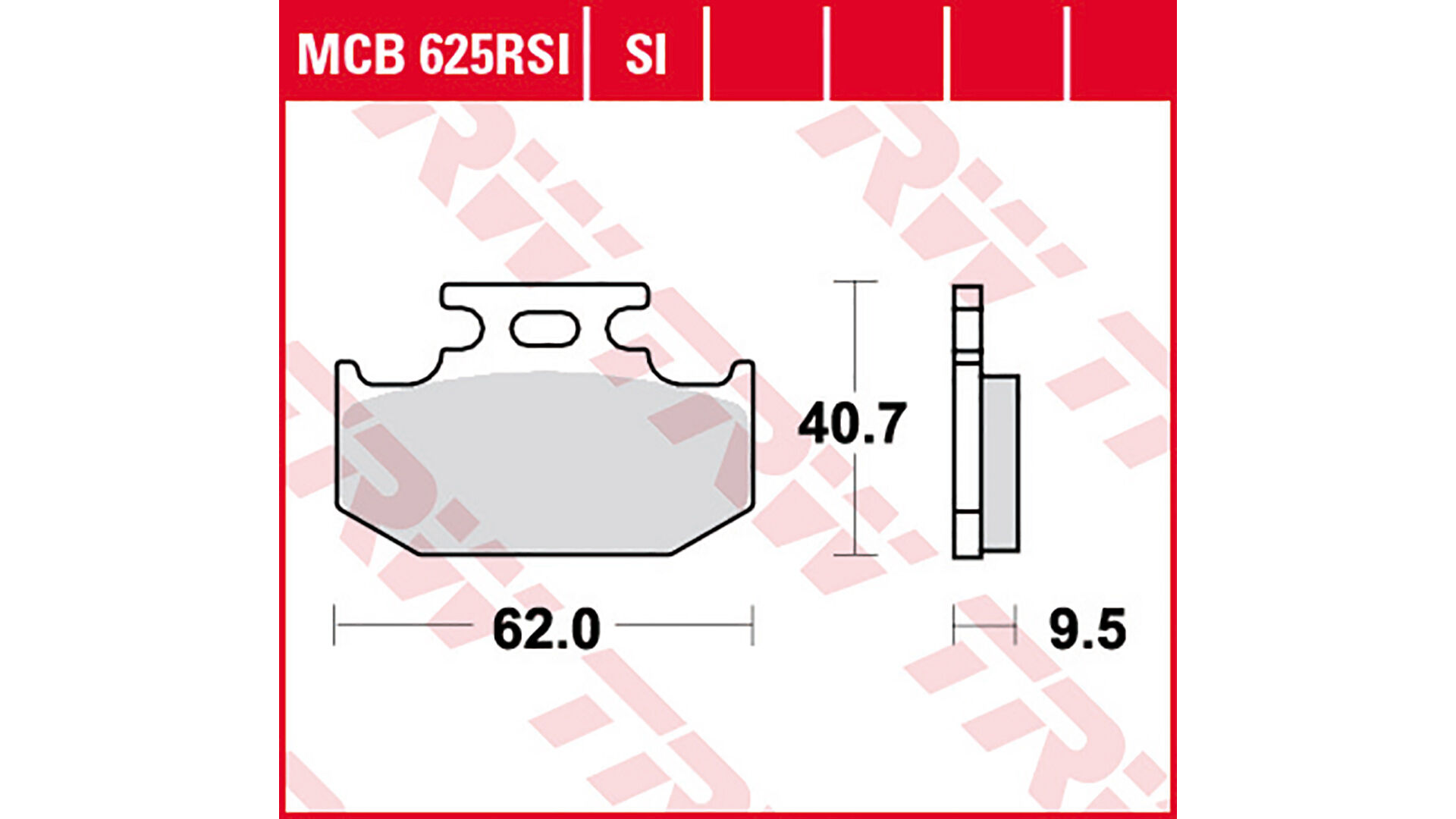 TRW Lucas Freno Pad Sinter Offroad MCB625SI