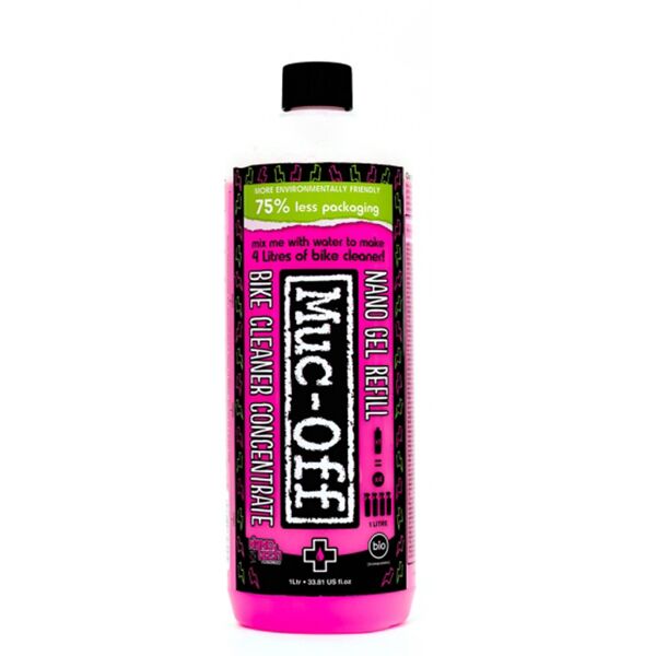 muc-off nano gel 1l pulitore per moto e biciclette