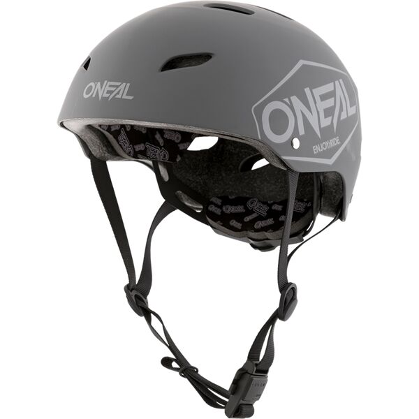 oneal dirt lid plain casco da bicicletta per giovani grigio s