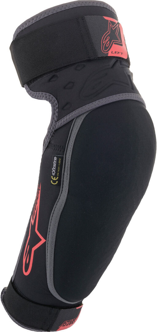 alpinestars vector protettori del gomito nero rosso s m