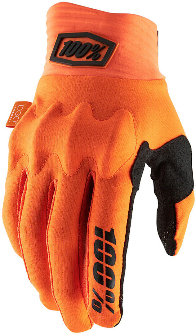 100% cognito guanti da bicicletta arancione xl