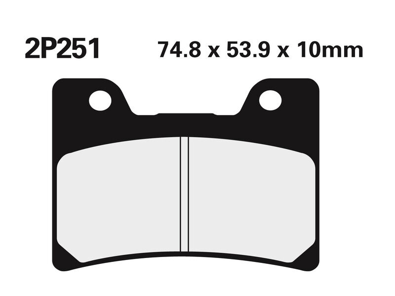 nissin pastiglie freno strada / metallo sinterizzato off-road - 2p-251st