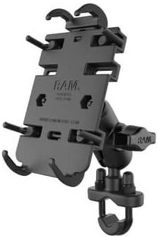 ram mounts supporti ram supporto manubrio universale (corto) per piccoli dispositivi elettronici - con morsetto per tubi