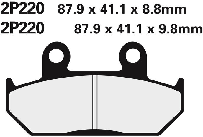 NISSIN Pastiglie freno stradale semimetalliche - 2P-220NS