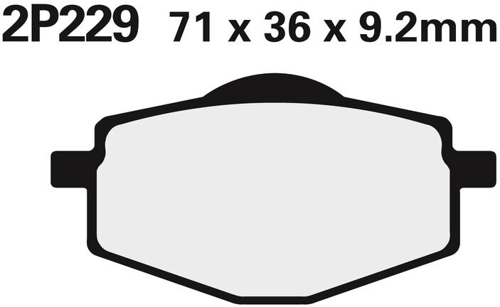 NISSIN Pastiglie freno fuoristrada semimetalliche - 2P-229GS