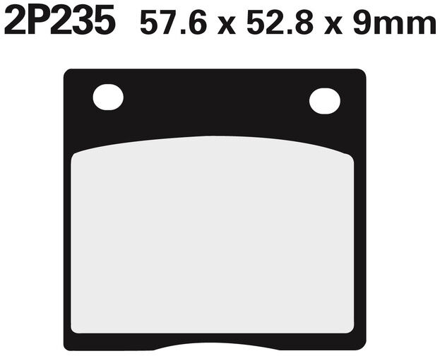 NISSIN Pastiglie freno stradale semimetalliche - 2P-235NS