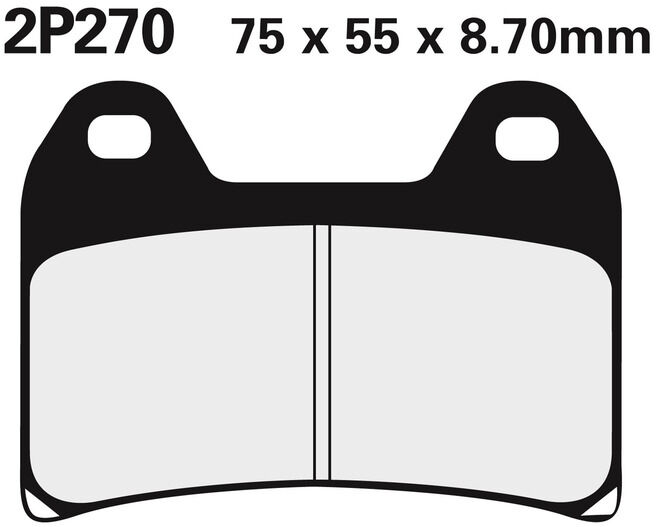 NISSIN Pastiglie freno stradale semimetalliche - 2P-270NS