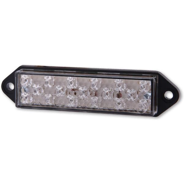 shin yo led taillight, superflat, vetro trasparente, con cinghie di fissaggio, e-approvato nero