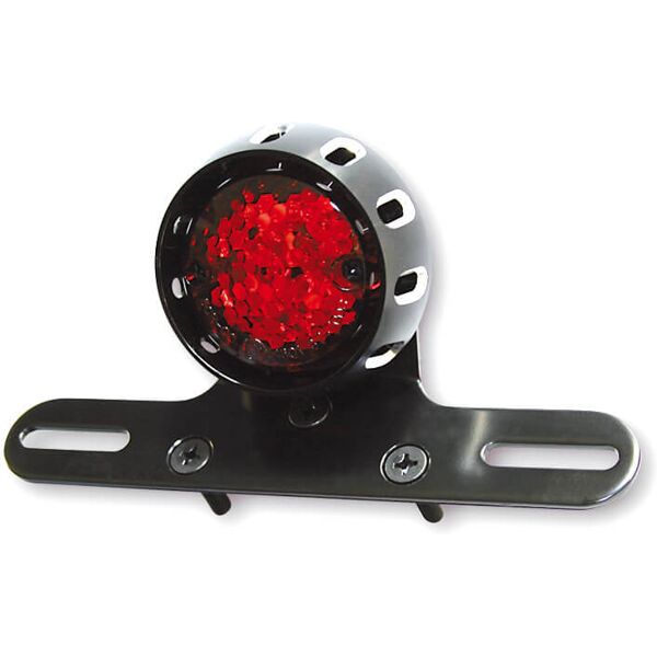 shin yo luce posteriore a led  miles, alloggiamento nero, vetro rosso nero