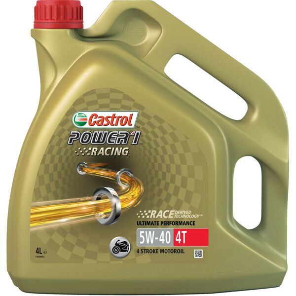 castrol power1 racing 4t 5w-40 olio motore 4 litri