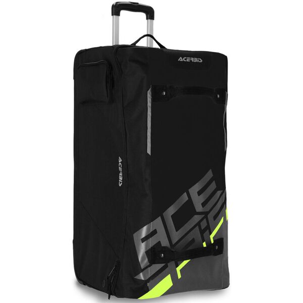 acerbis voyager 105l borsa con ruote nero grigio unica taglia