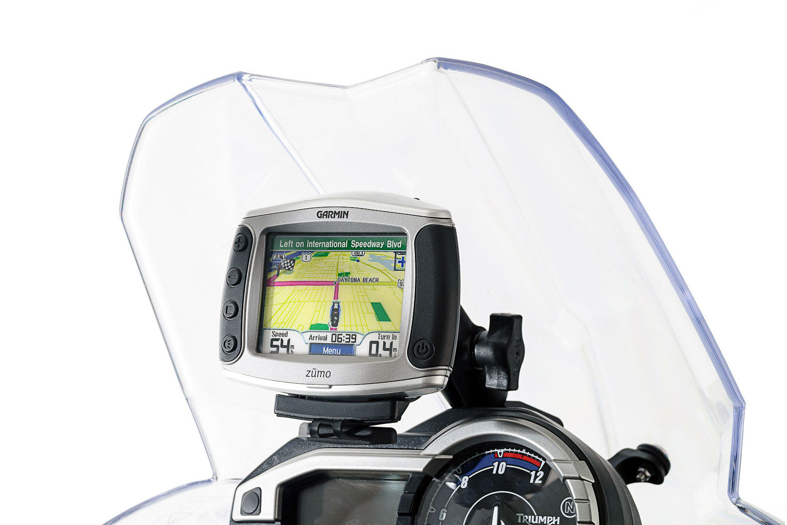 sw-motech supporto gps  per pozzetto - nero. triumph tiger 800/800 xc, xr (10-17). nero unica taglia