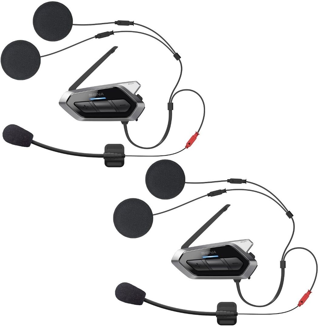 sena 50r sound by harman kardon bluetooth sistema di comunicazione double pack nero unica taglia