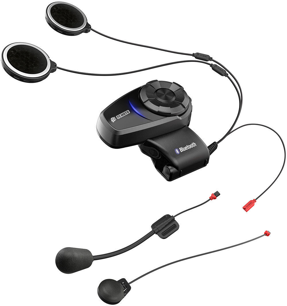 fc-moto sena 10s  bluetooth sistema di comunicazione double pack nero unica taglia