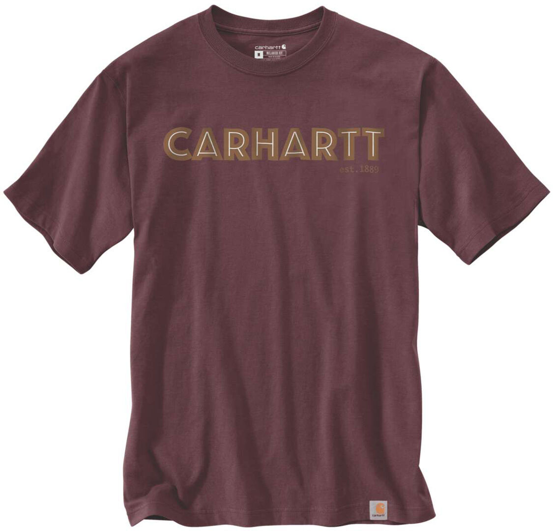 carhartt logo graphic maglietta rosso s