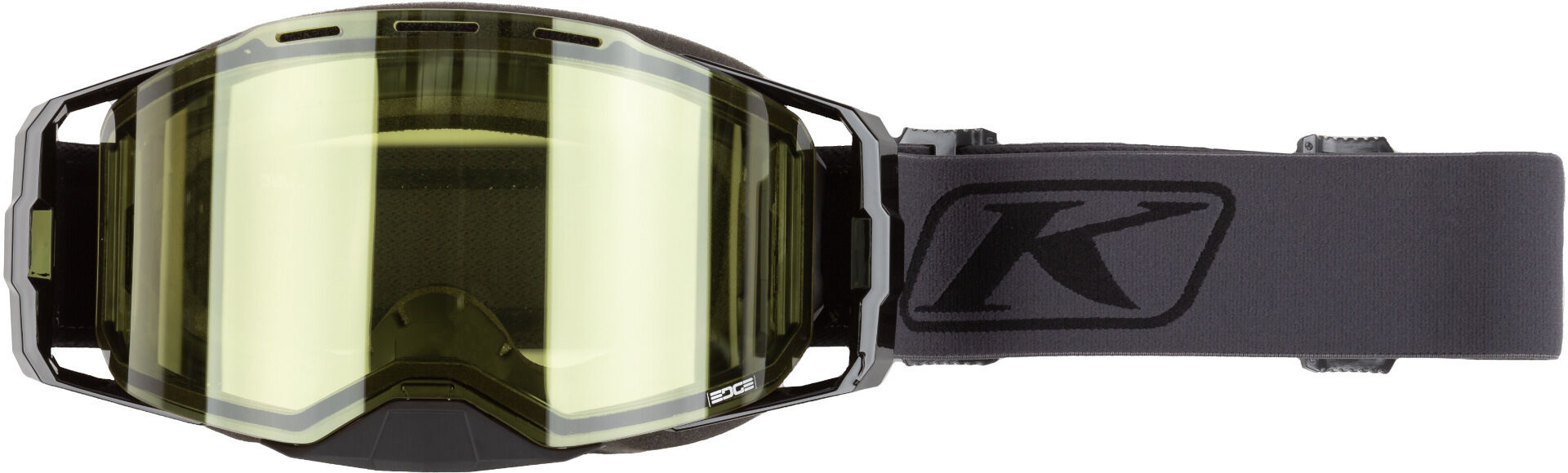 klim edge focus occhiali per motoslitte nero grigio