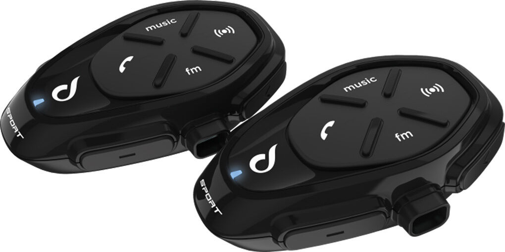 Interphone Sport Bluetooth Double Pack Sistema di comunicazione Nero unica taglia