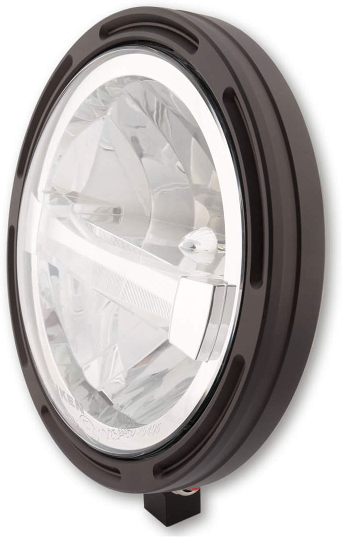 HIGHSIDER 7 pollici LED faro principale FRAME-R1 tipo 4, nero, montaggio inferiore Nero