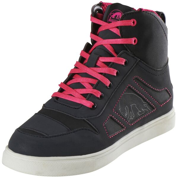 furygan angie d3o scarpe da moto da donna impermeabili nero rosa 40