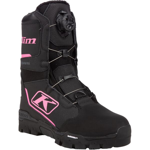 klim aurora gtx boa 2023 stivali da motoslitta da donna nero rosa 41